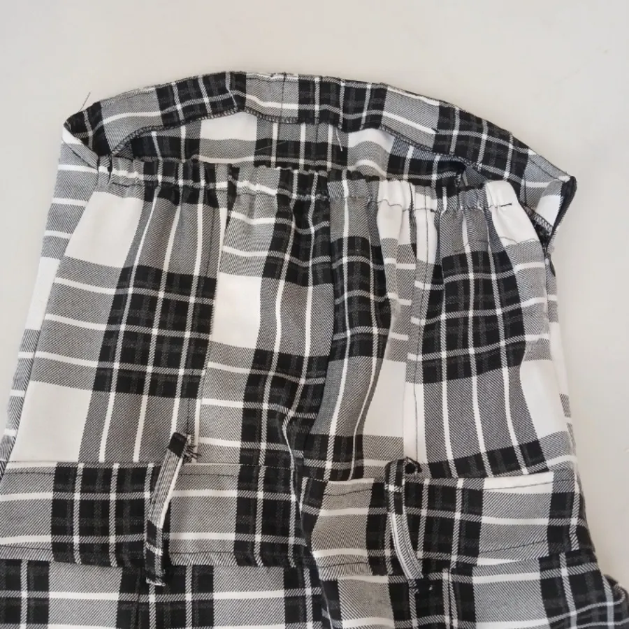 پیراهن دکلته چهارخونه