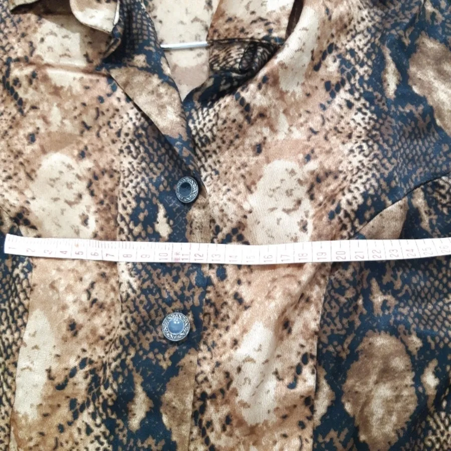 تاپ آستین حلقه ای پلنگی