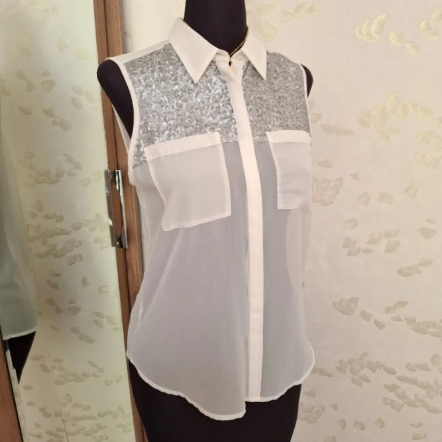 شومیز حریر پولکی خارجی