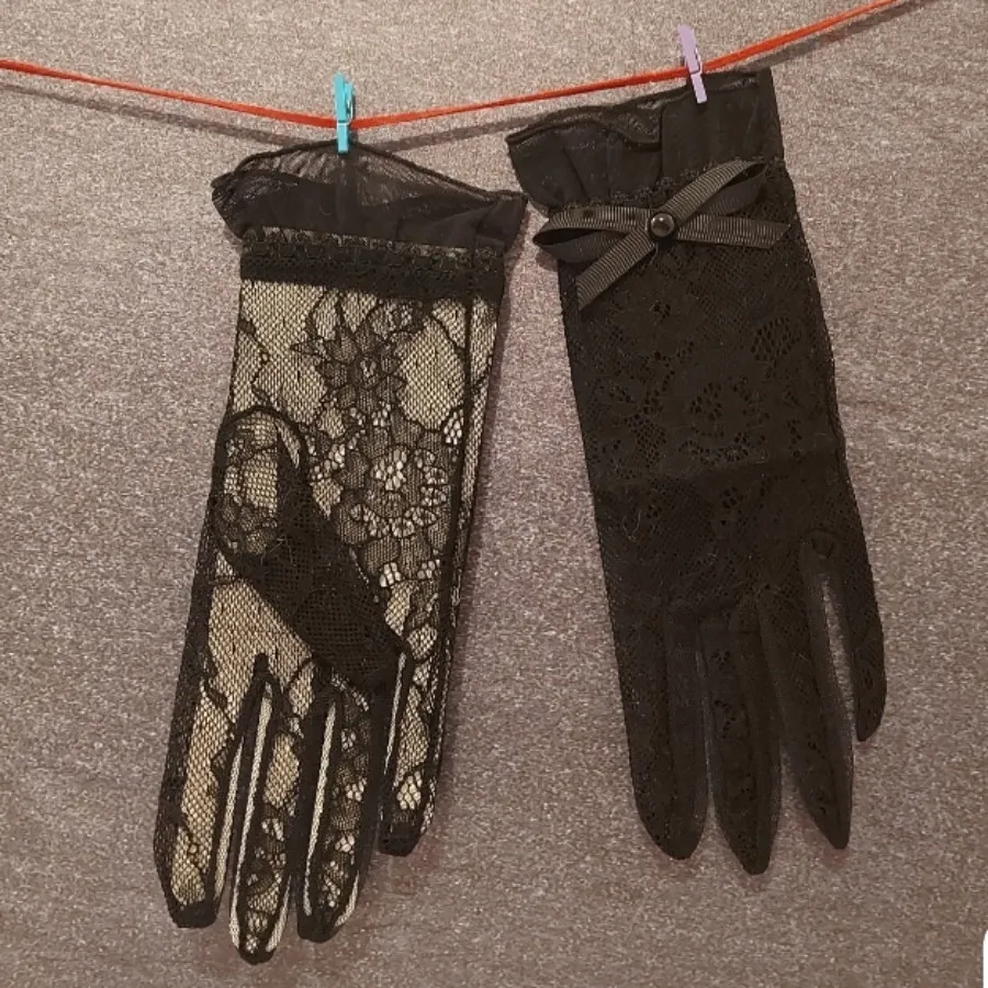 دستکش توری مشکی