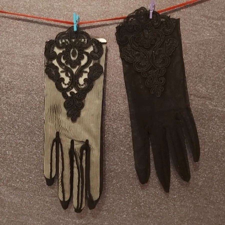 دستکش توری مشکی