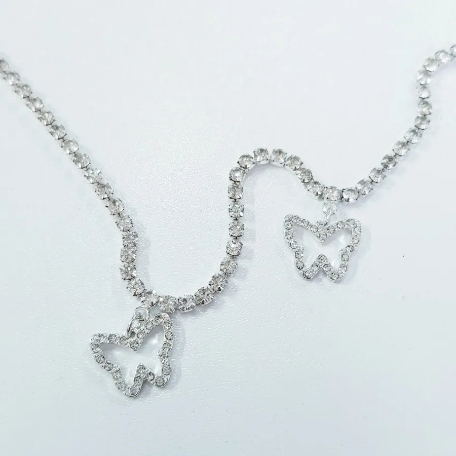 زنجیر کمر نقره ای تنیسی