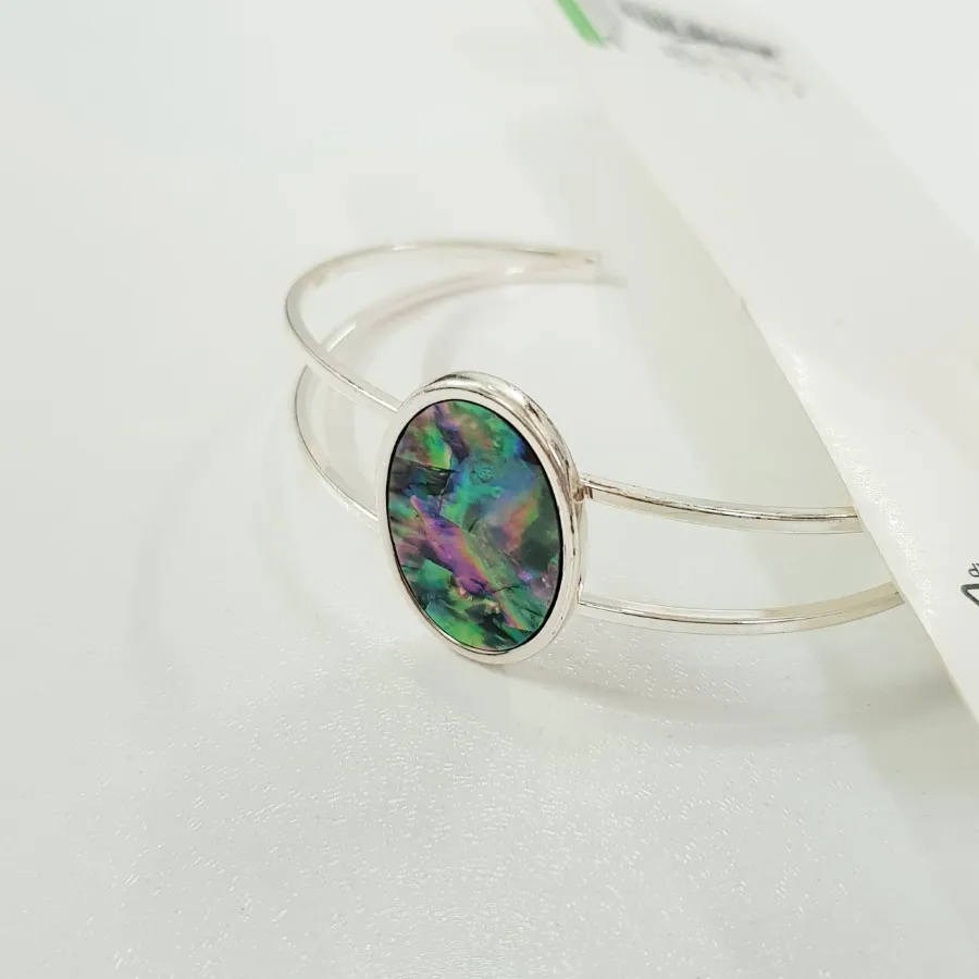 دستبند بنگل سنگ آبالون