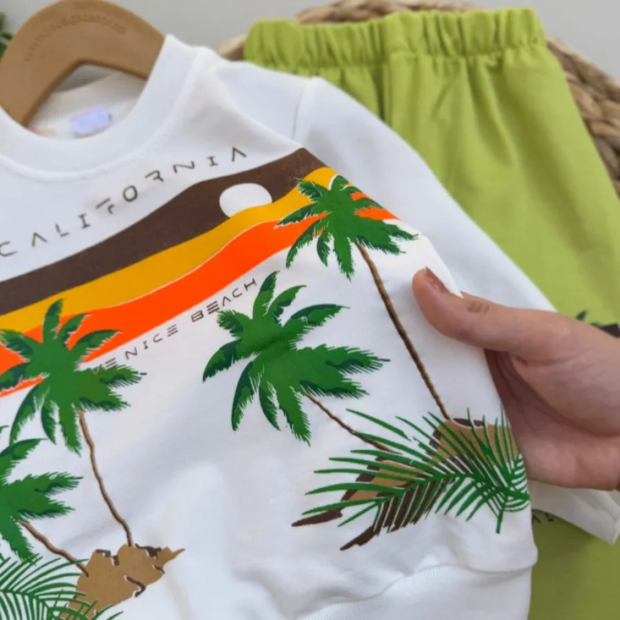 ست بلوز شلوار نخل