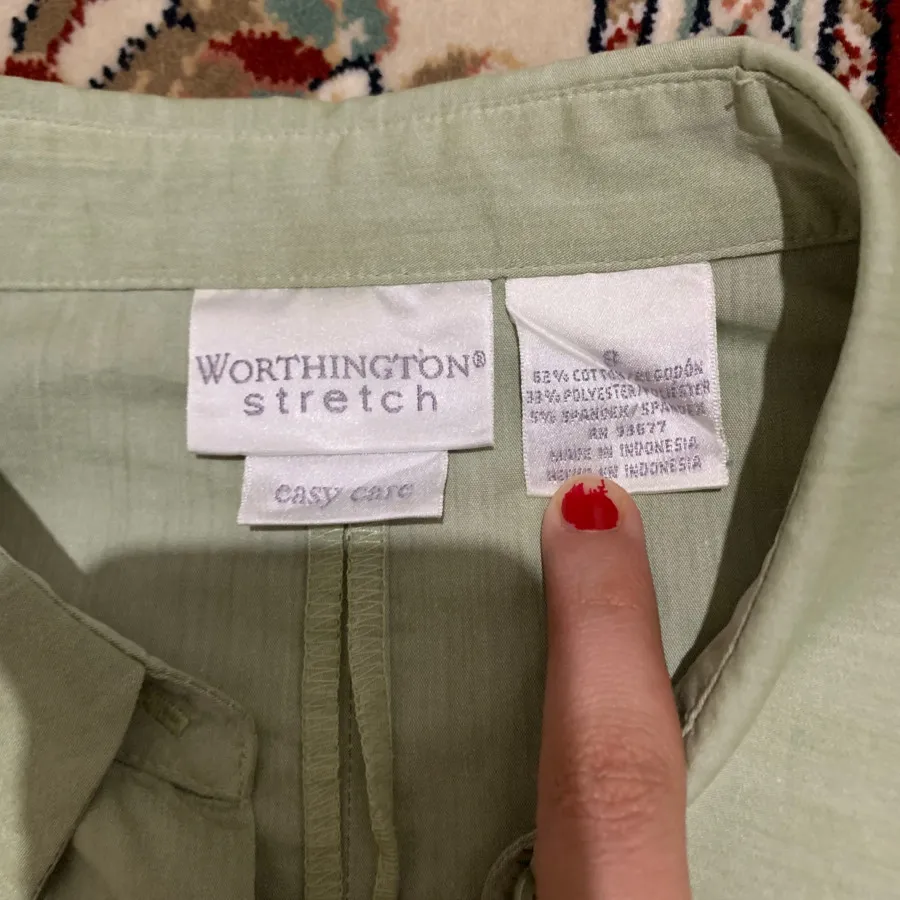 شومیز سبز ماچا