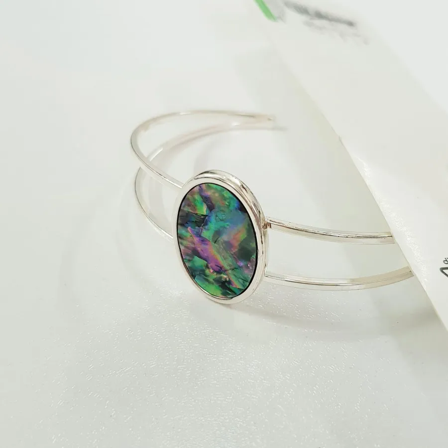 دستبند بنگل سنگ آبالون