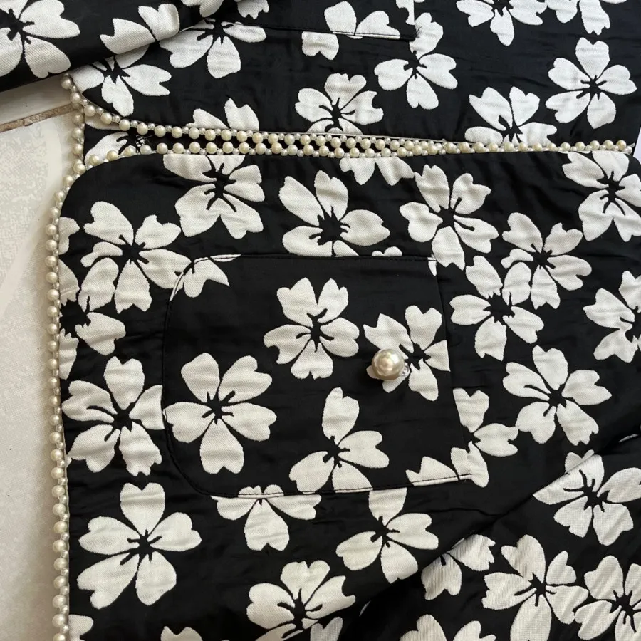 کت کراپ ژاکارد فانتزی