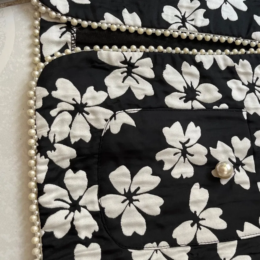 کت کراپ ژاکارد فانتزی