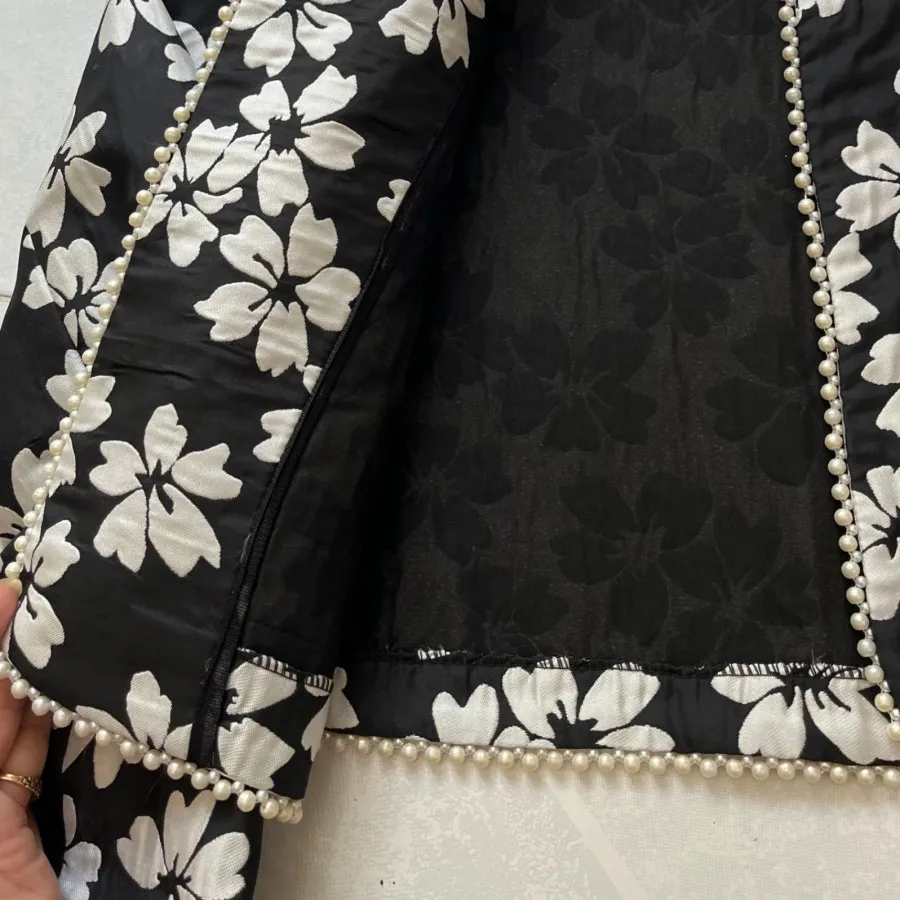 کت کراپ ژاکارد فانتزی