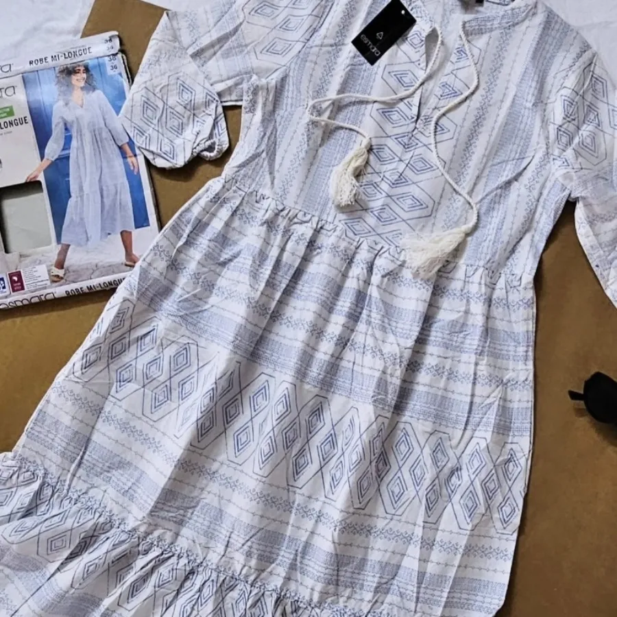 پیراهن نخی اسمارا