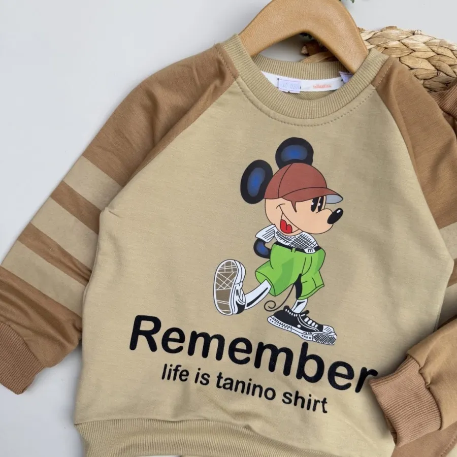 بلوز شلوار میکی بچگانه