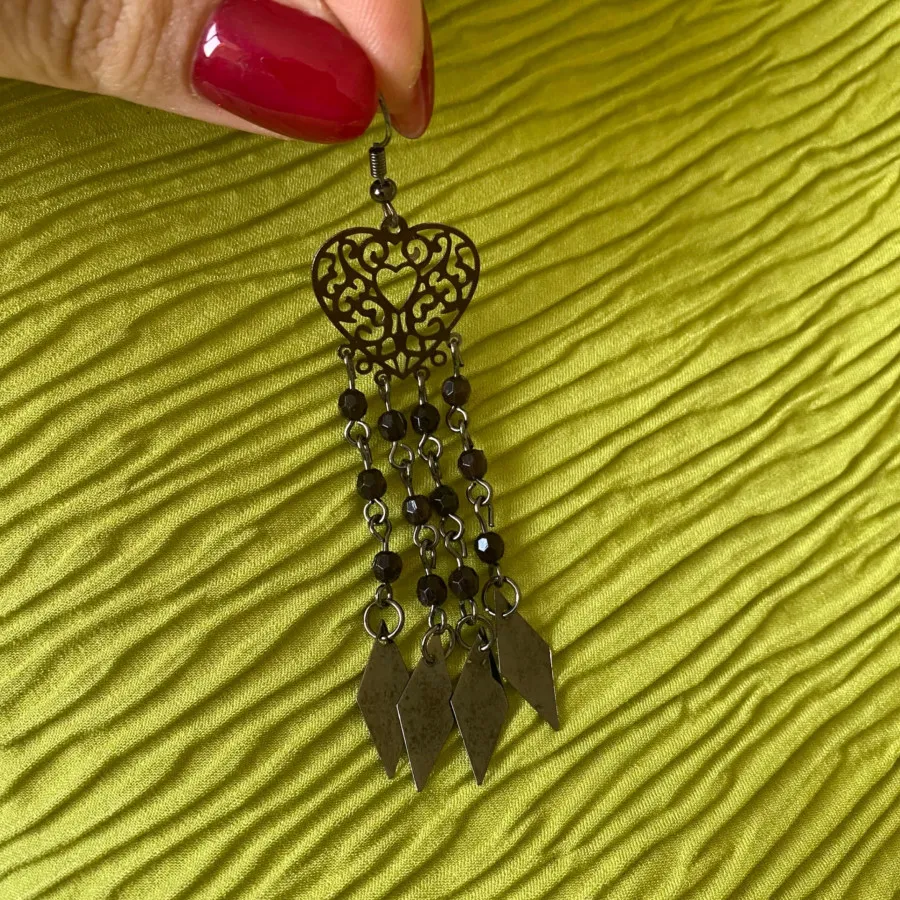 گوشواره قلب آویز