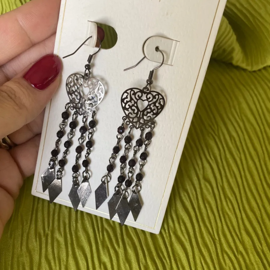 گوشواره قلب آویز