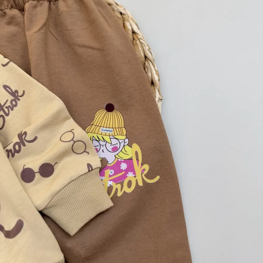 بلوز شلوار دخترون کلاهدار