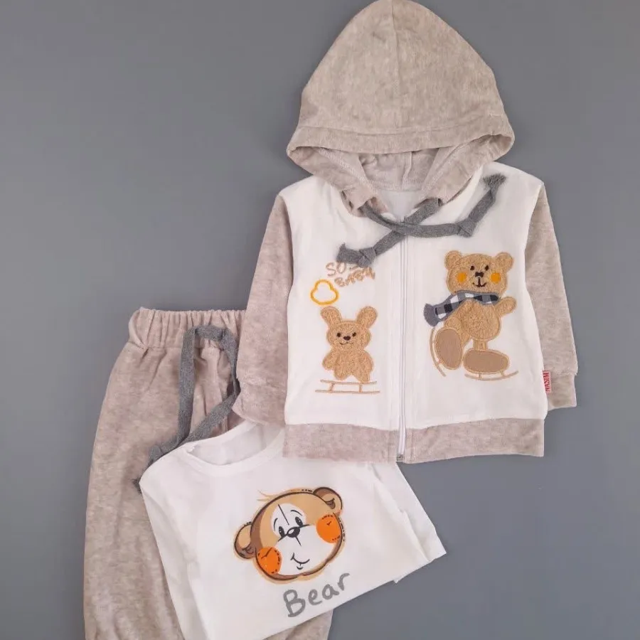 سه تیکه ی مخمل سویشرتی خر