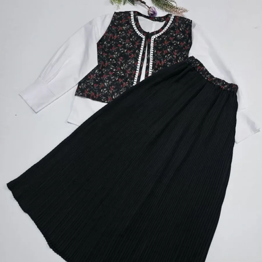 شومیز دامن جلیقه