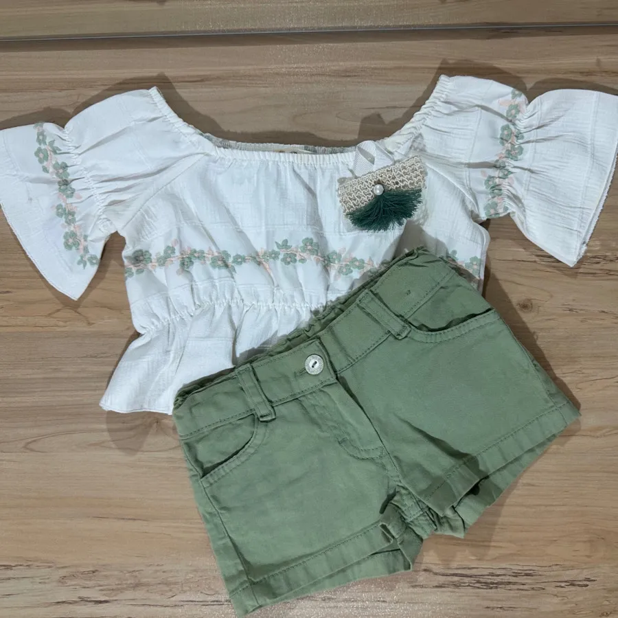 ست کراپ و شلوارک ترک