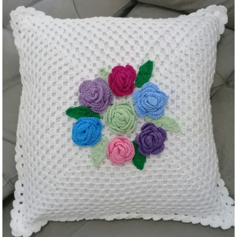 روکش کوسن گل برجسته