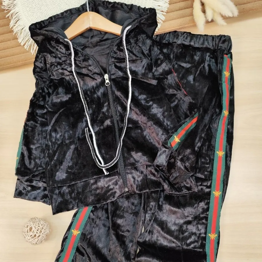 سویشرت شلوار مخمل آیینه ا