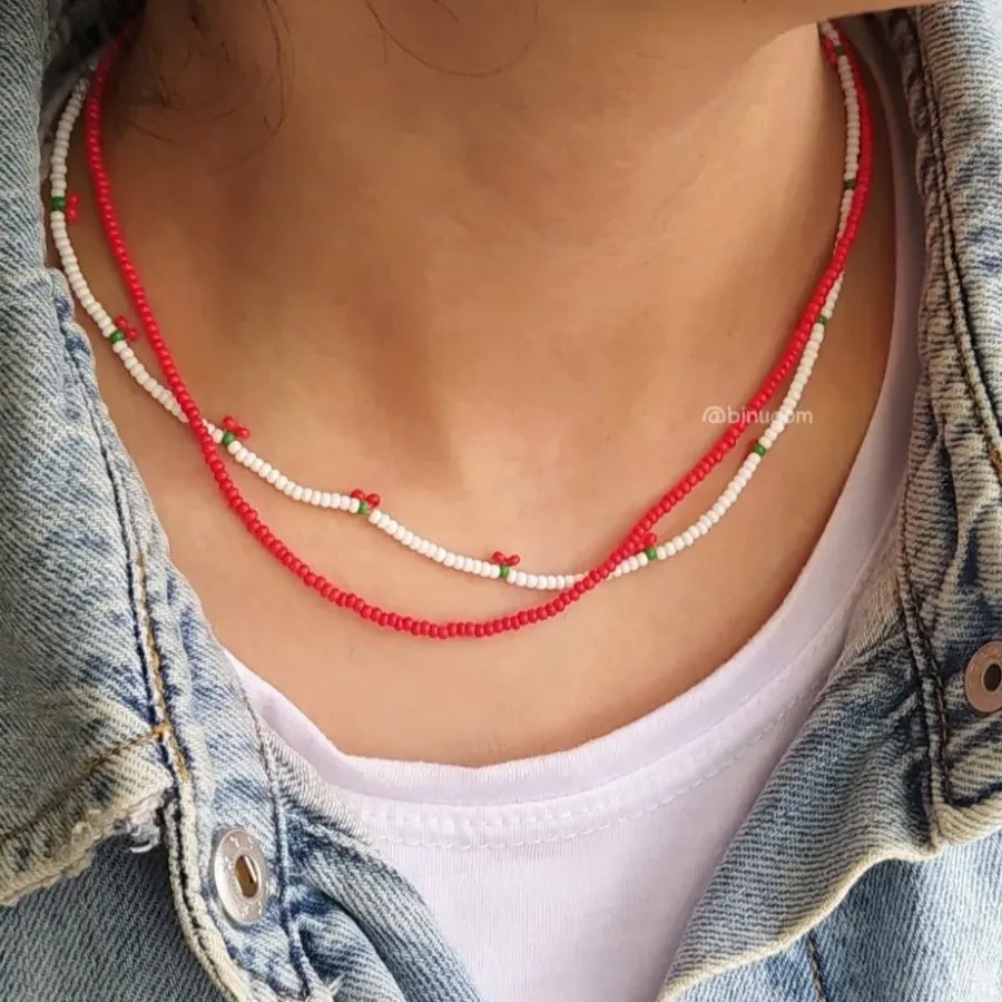 گردنبند گیلاس منجوقی