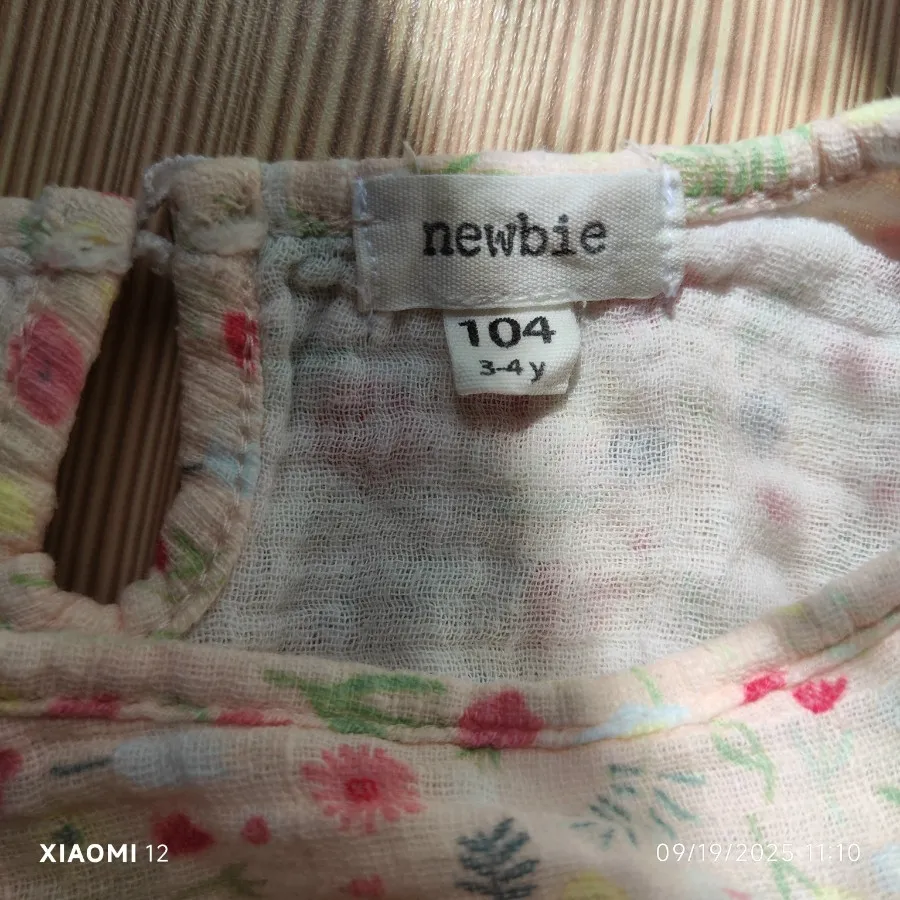 پیراهن موسلین نیوبای2-4سا