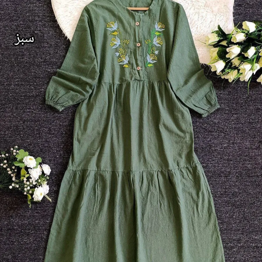 پیراهن گلدوزی شیک