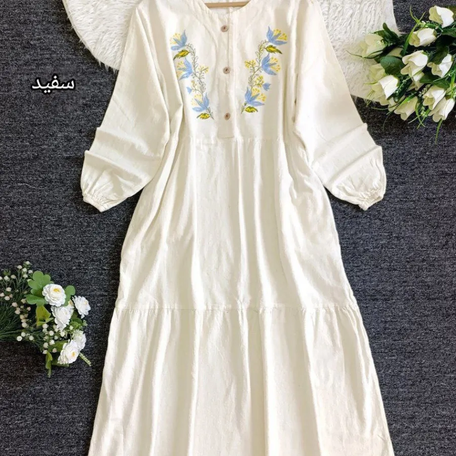 پیراهن گلدوزی شیک