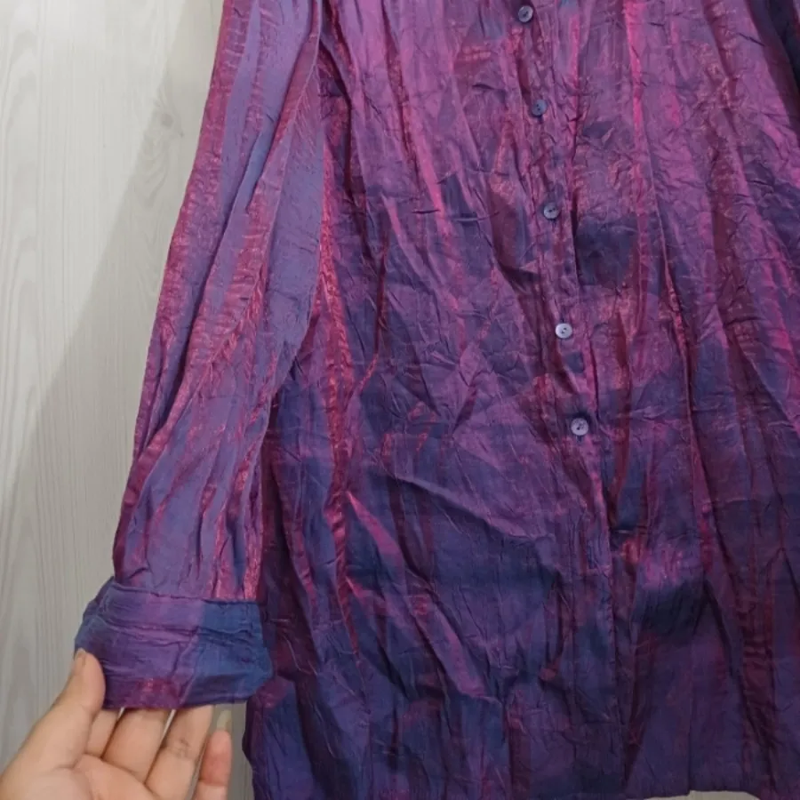 شومیز ساتن آبرنگی