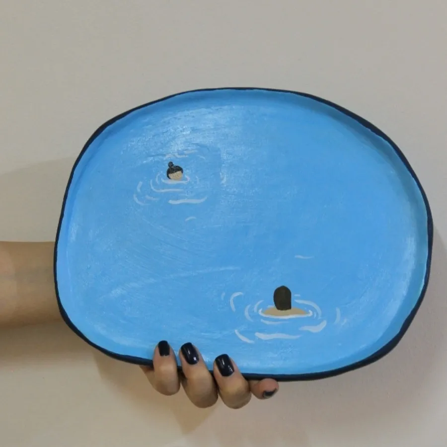 بشقاب دفرمه (سفالی)