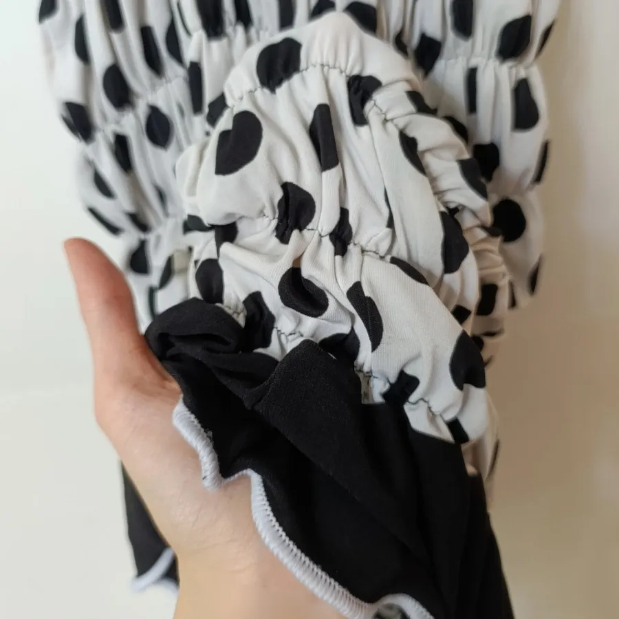 تاپ سفید مشکی