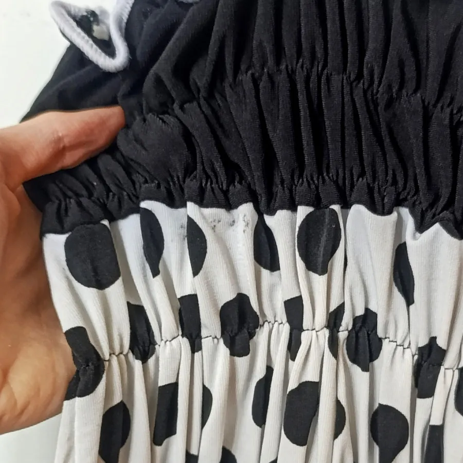 تاپ سفید مشکی