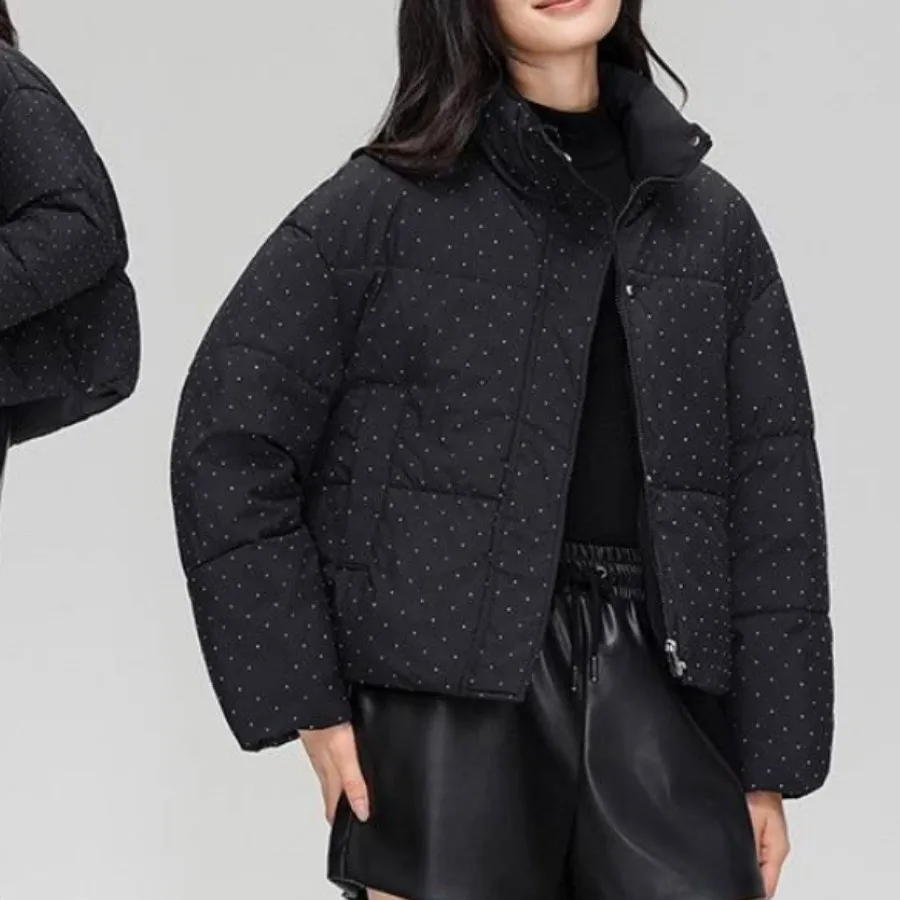 کاپشن نگین دار