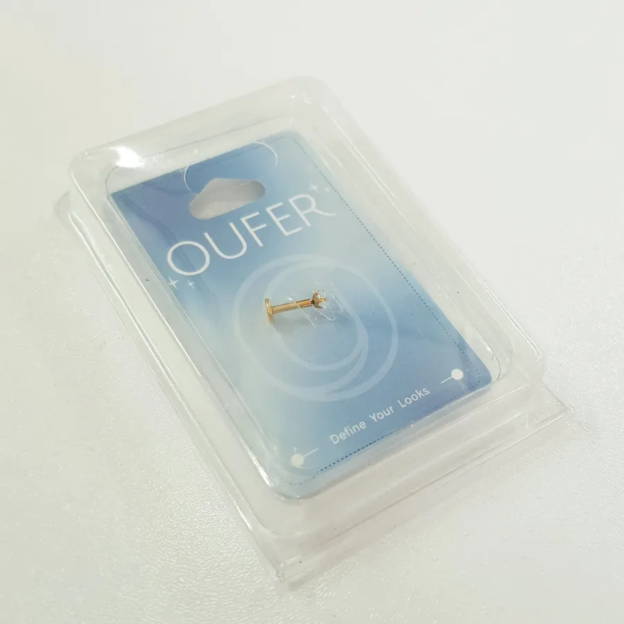 پیرسینگ استیل طلایی