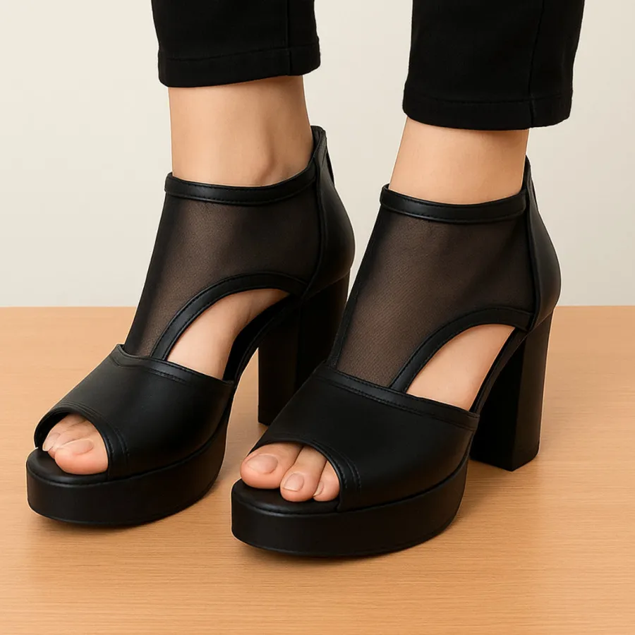 کفش مشکی پاشنه دار شیک