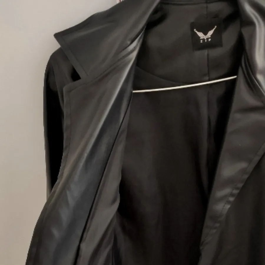 پالتو کتی چرم عروسکی