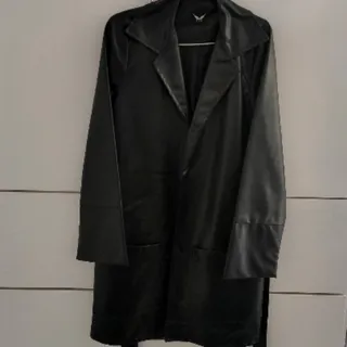 پالتو کتی چرم عروسکی