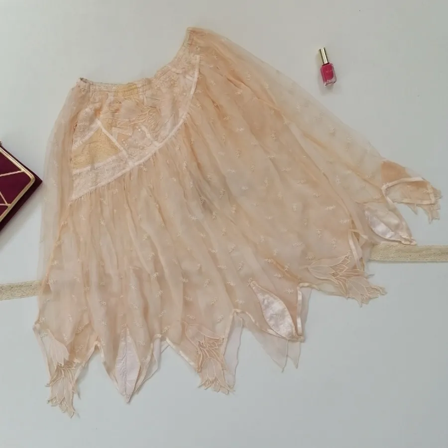 دامن توری گل‌بهی