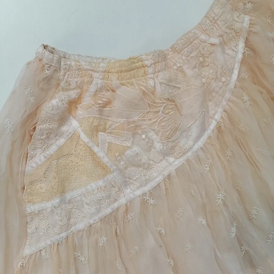 دامن توری گل‌بهی