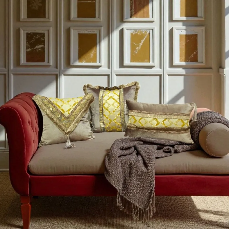 ست کوسن سبز نسکافه ای