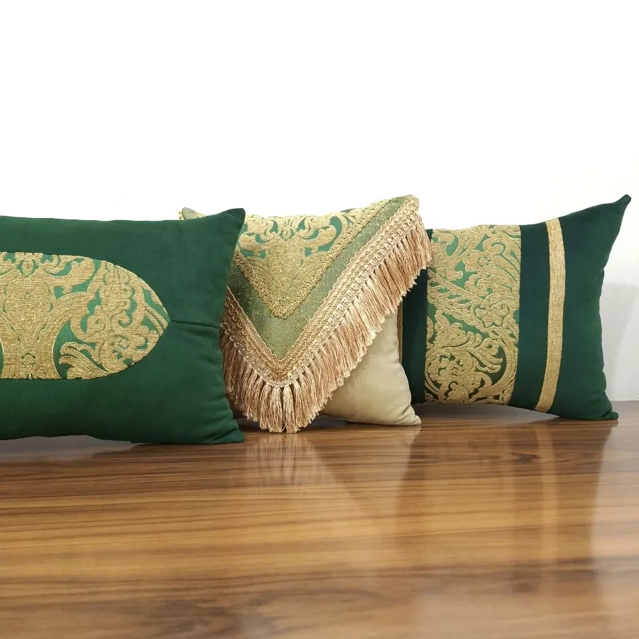 ست کوسن سبز کرم هندی