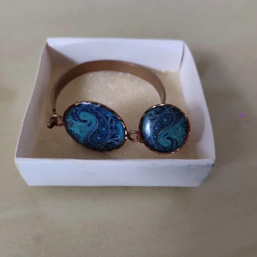 ست دستبند و انگشتر مسی