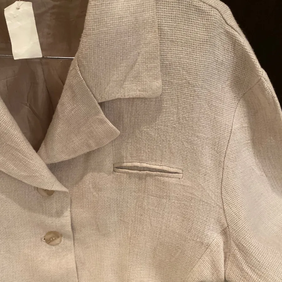 کت لینن کنف کرمی اورجینال