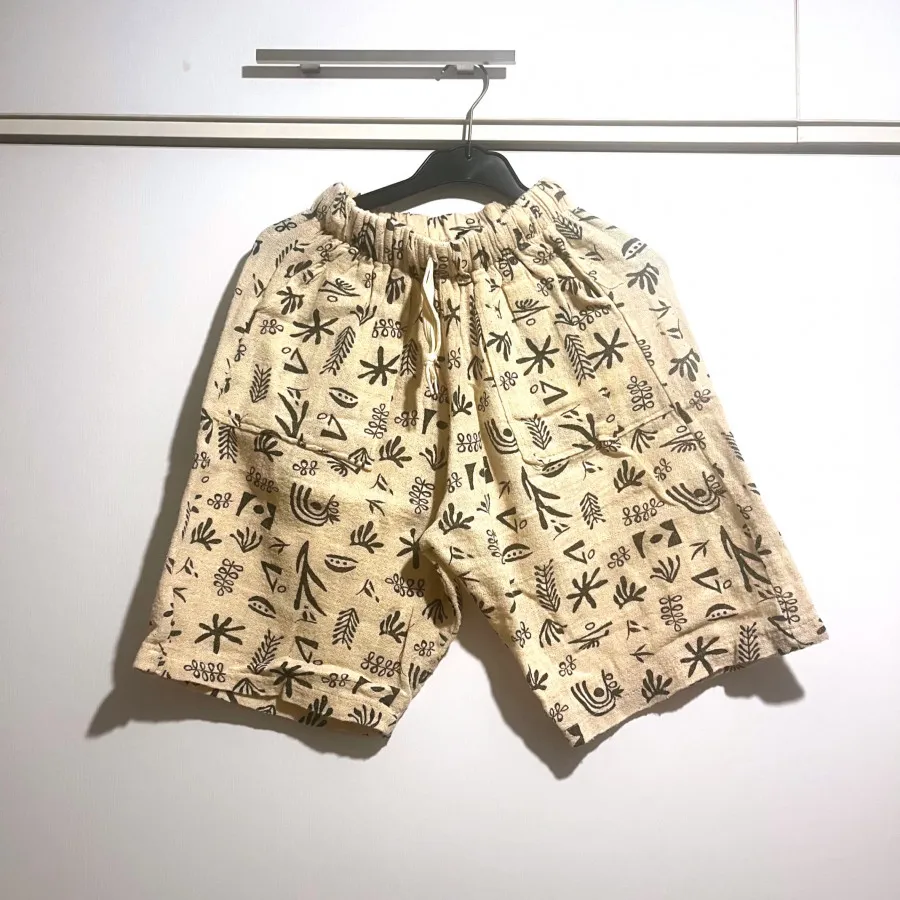 ست بلوز و شلوارک کنفی