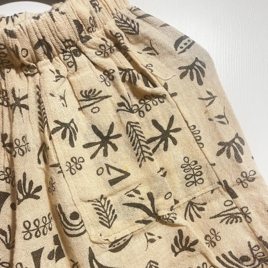 ست بلوز و شلوارک کنفی