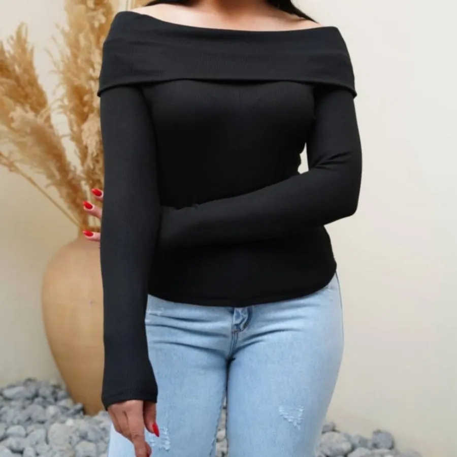 بلوز یقه قایقی