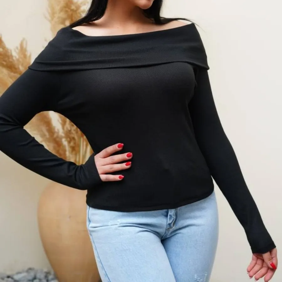 بلوز یقه قایقی