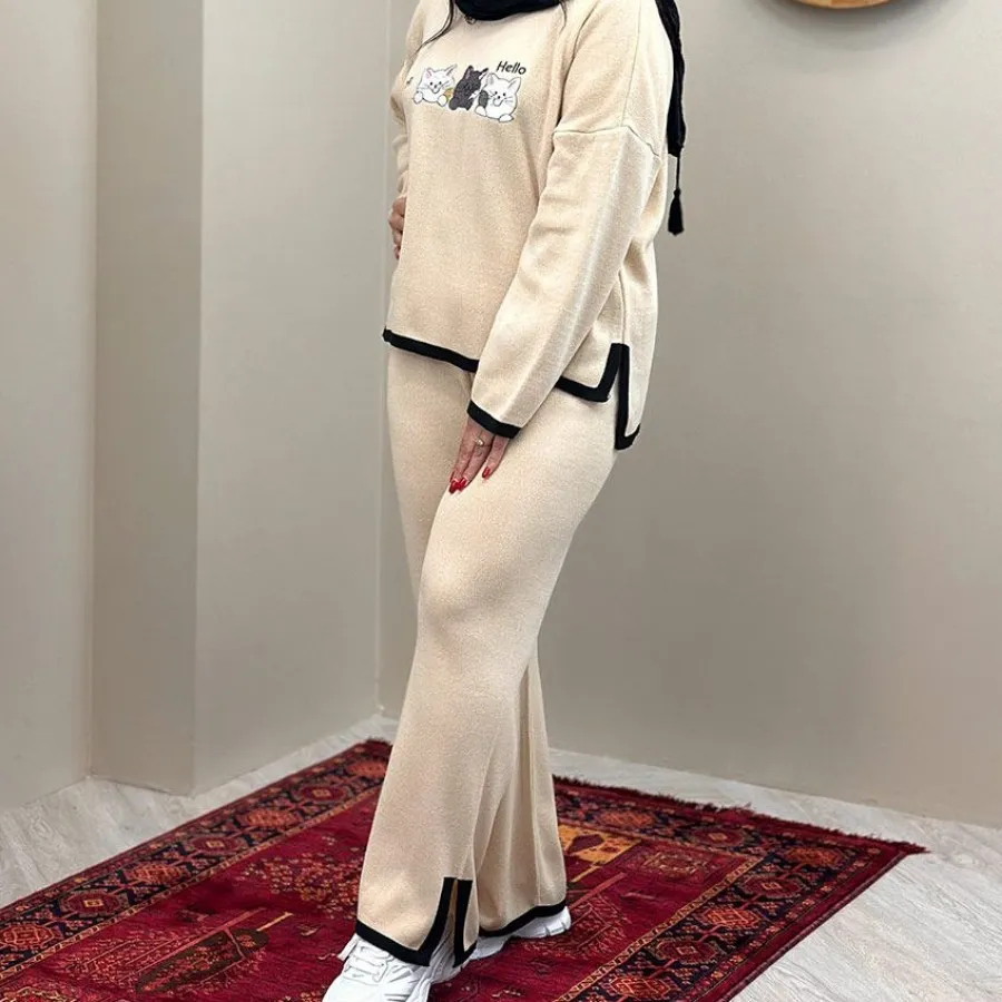 ست بافت طرح گربه