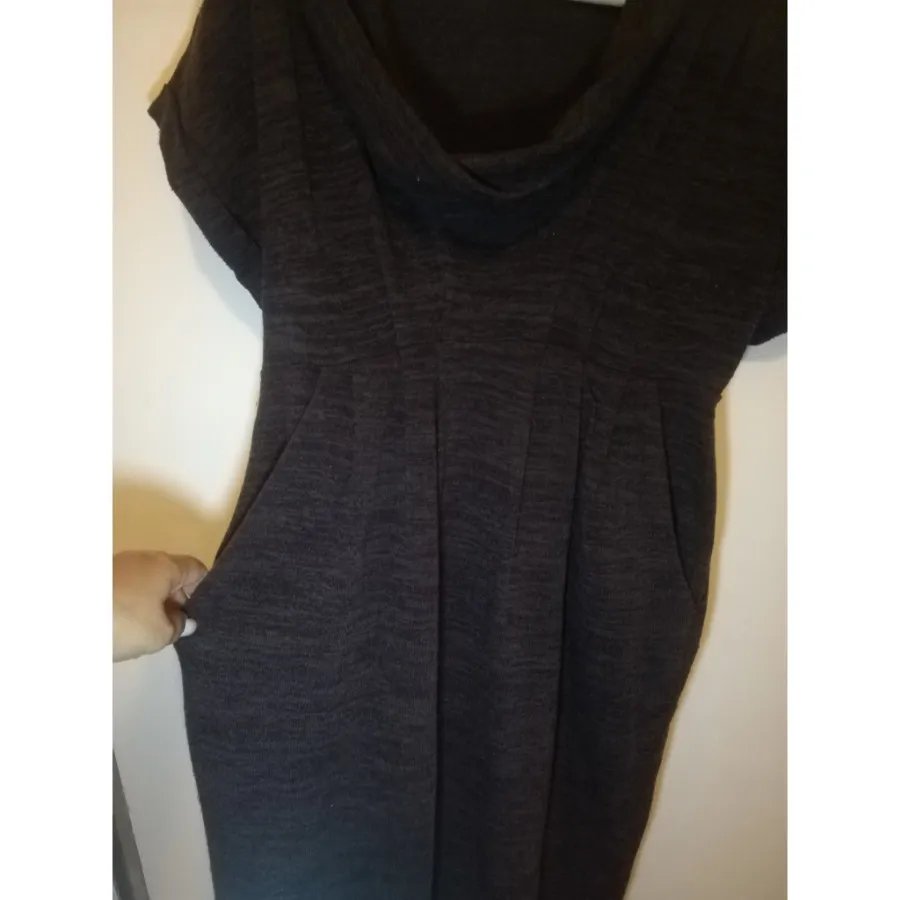 پیراهن بافت زنانه جیب دار