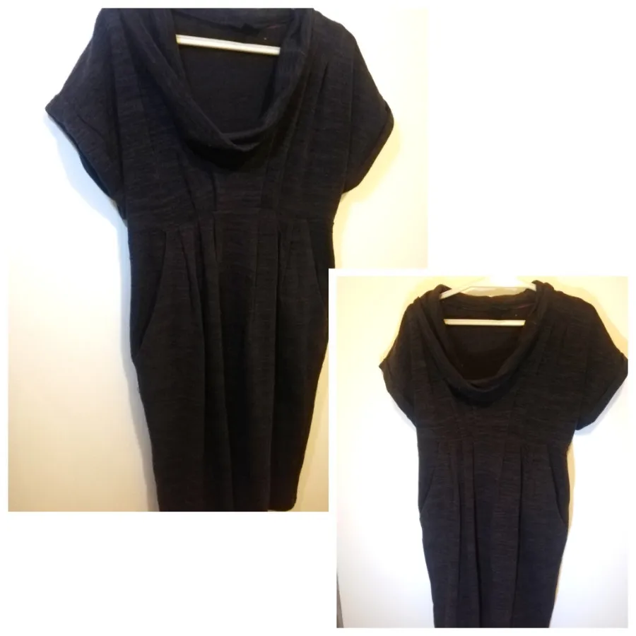 پیراهن بافت زنانه جیب دار