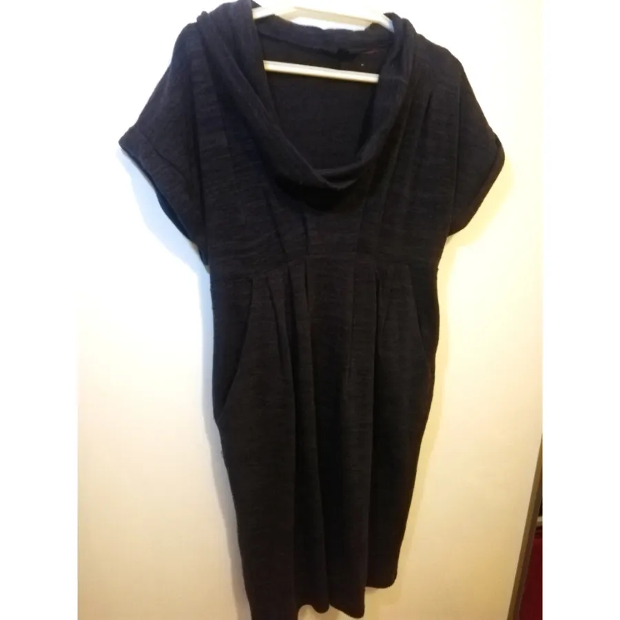 پیراهن بافت زنانه جیب دار